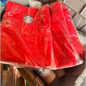 Starbucks red aprons holiday